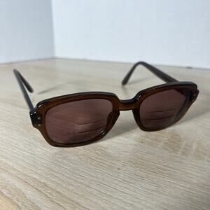 Vintage Romco 5 - 6 1/4 Halo 52-22 Eyeglasses READ DESC Frames Only Brown